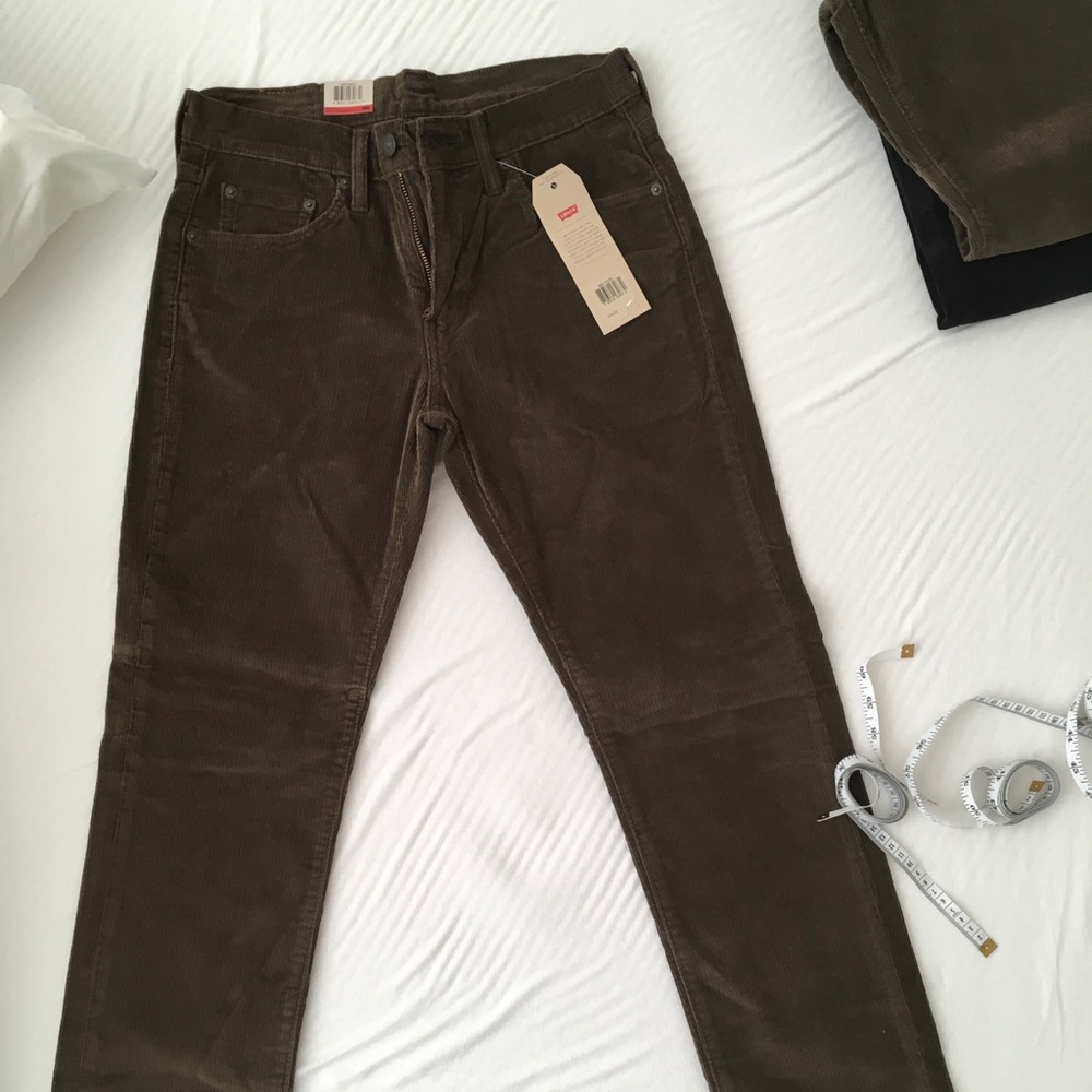 New Men Levis 511 slim fit 30/32 brown corduroy